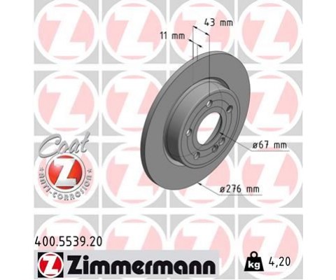 FREN DISKI ARKA MERCEDES W177 W247 C118