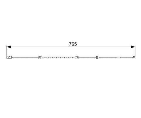 ÖN FREN BALATA FİŞİ İKAZ KABLOSU ASTRA G 99-05 ZAFIRA 99-05 768mm