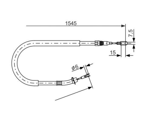 FREN HALATI ARKA MERCEDES SPRINTER B901 B904 96 06 1545mm/1360mm