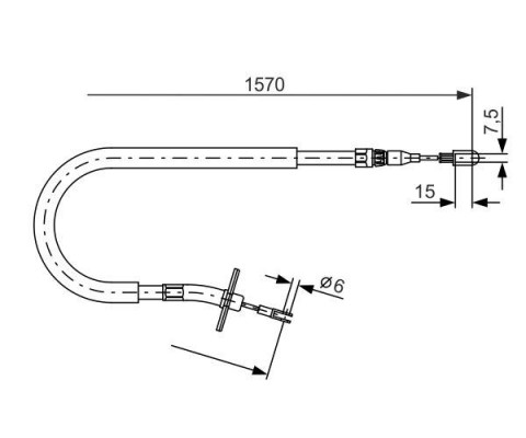 FREN HALATI ARKA SOL MERCEDES SPRINTER B904 96 06 1565mm/1390mm