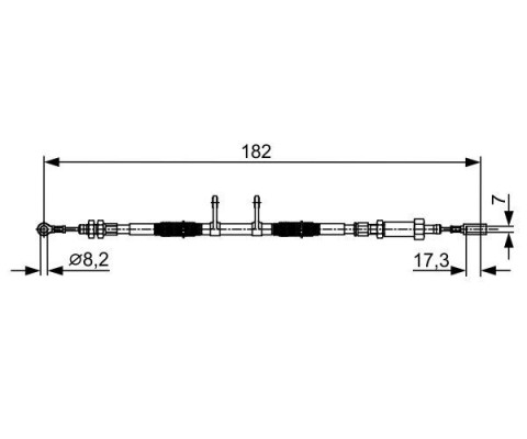 EL FREN TELİ FIAT DUCATO 06 PEUGEOT BOXER 06 CITROEN JUMPER 06 1908 MM