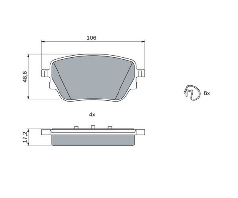 FREN BALATASI ARKA MERCEDES W177 V177 W247 C118 X118 H247 X247