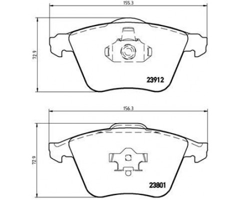 ÖN BALATA FORD FOCUS 2.5 05 VOLVO S40 V50 C30 C70 04 VECTRA C 05 SAAB 9.3 02 MAZDA 3