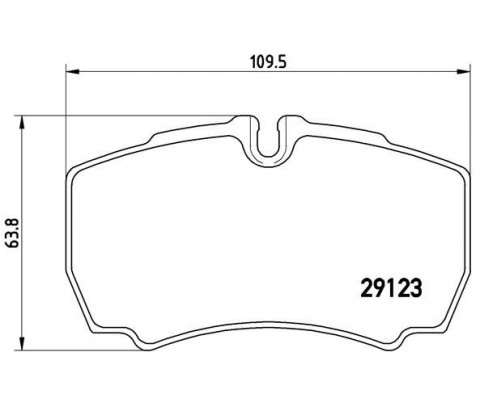 ARKA DİSK FREN BALATASI FORD TRANSIT 300 2.3 04/06 FORD TRANSIT 330 2.3 04/06