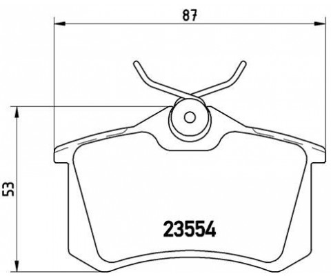 ARKA BALATA FLUENCE-MEGANE II-III-P207-P308-P307-PARTNER-BERLINGO-C2-C3-C4-CROSSLAND- BORA-PASSAT 97 GOLF IV-V-POLO 87x52.9x17