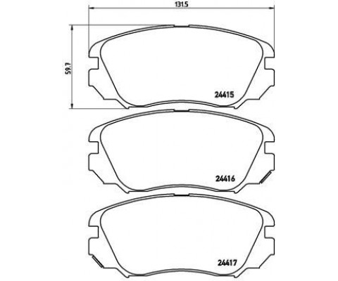 ÖN FREN BALATASI INSIGNIA A 08 17 MALIBU 12 SAAB 9.5 10 12 296 mm 16 İNÇ JANT