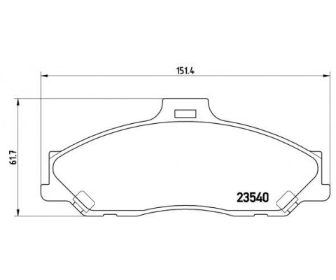 ÖN BALATA RANGER 2.5 D TD 4X4 99 3.0 TDCİ 05 MAZDA B SERİSİ 2.5 D TD 98 GDB3353