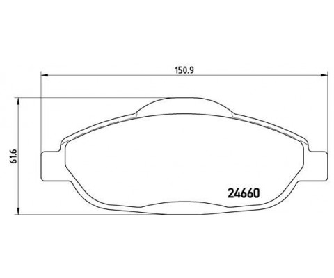 ÖN BALATA P308 1.4 1.6 HDİ 2.0 HDİ 07 P308 SW 07 P308 CC 1.6 HDİ 09 P3008 13 1.6 HDI-VTI