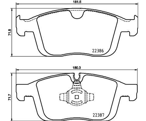 ÖN BALATA VOLVO XC60 D3 2015-17 D4 15-17 T5 2015-2017 T6 2013 156