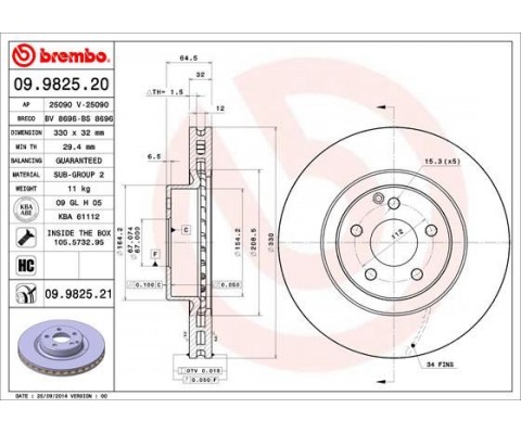 FREN DISKI ON MERCEDES C219 W211 S211 X204