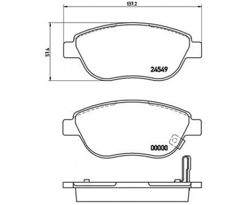 ÖN BALATA CORSA D BÜYÜK TİP 1.3 CDTI 07/06 FIAT 500 0.9 12 1.4 1.3D 12 1.6D12