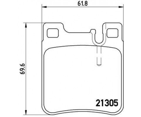 FREN BALATASI ARKA MERCEDES W203 C208 W124 W210 W140