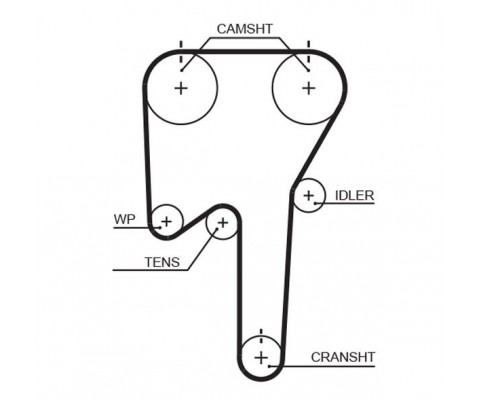 TRİGER KAYIŞI 138x230 VOLVO S70 2.0 2.4 96-00 V70 2.0 2.4 96-00