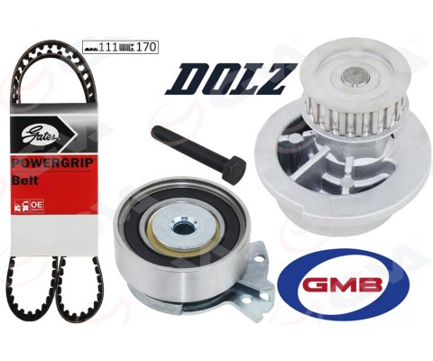 DEVİRDAİMLİ EKSANTRİK GERGİ KİTİ 111x170 111 DİŞ ASTRA F-CORSA B 1.2-1.4-1.6 8V GD111H9.5P170