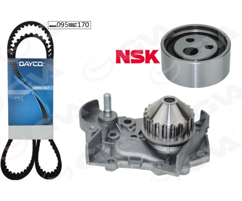 DEVİRDAİMLİ EKSANTRİK GERGİ KİTİ RENAULT CLIO I 90 98 R19 88 95 MEGANE I 96 99 095x170 1.2-1.4-1.6