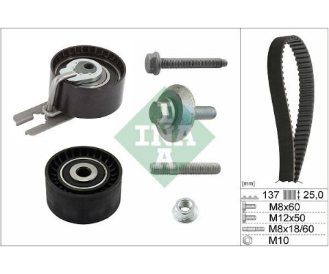 EKSANTRİK GERGİ KİTİ P206-P207-P307-P308-P407-P3008-EXPERT-PARTNER-BERLINGO-JUMPY-C2-C3-C4-C5- XSARA-FOCUS II-FIESTA V-VI VOLVO S40-C30-V50-FIAT SCUDO EURO4 1.6 HDI-TDCİ