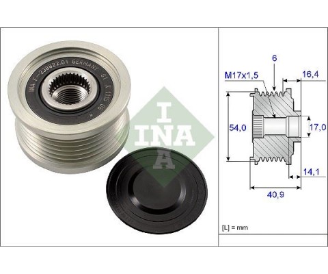 ALTERNATÖR KASNAĞI RULMANLI BRAVO II 06 DOBLO 10 LINEA 09 PUNTO 05 STILO 04-07 -DUCATO 11