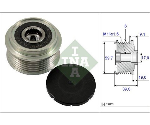 ALTERNATÖR GERGİ RULMANI ASTRA G-H-CORSA C-D-MERIVA-ZAFIRA 1.7CDTI-COMBO 1.7CDTI 16V