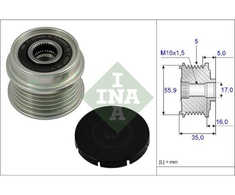 ALTERNATÖR GERGİ RULMANI ALTERNATÖR KASNAĞI PASSAT-A4 1.9 TDI AFN-AVG-1Z