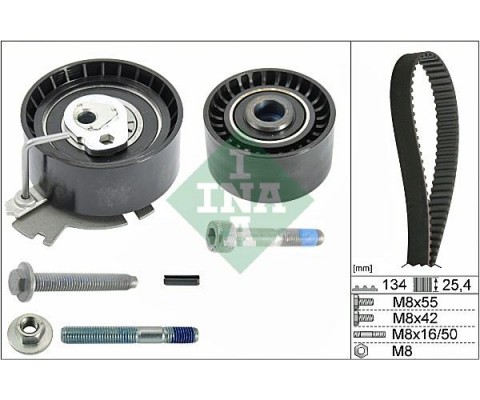 EKSANTRİK GERGİ KİTİ P206-207-307-308-PARTNER-C2-C3-C4-XSARA-BERLINGO 1.6-1.6 16V TU5JP4 DFM SUCCE 1.6 16V 09-13 TU5JP4