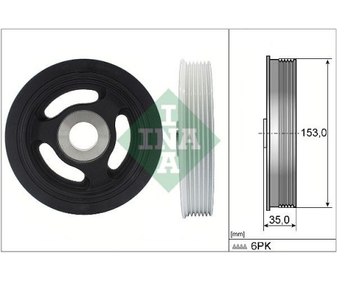 KRANK KASNAĞI P206-P207-P208-P308-P508-P3008-P5008-PARTNER-C2-C3-NEMO C4-C5-BERLINGO 1.4-1.6 HDI FORD FOCUS II-III - GALAXY - GRAND C-MAX - TOURNEO CONNECT - TRANSİT 1.6 TDCI