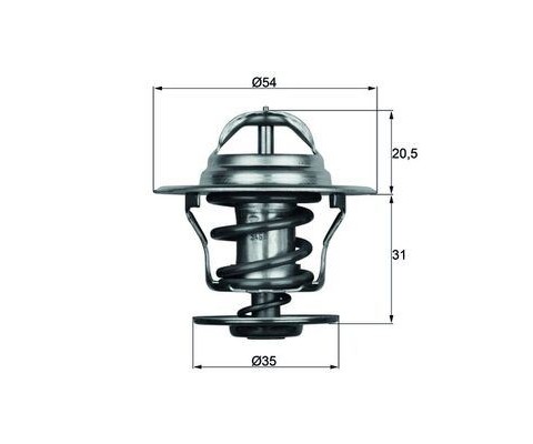 TERMOSTAT A3-A4-A6-BORA-CADDY II-GOLF-JETTA II-PASSAT-POLO-T4-T5-OCTAVIA-CORDOBA-IBIZA-FABIA-FELICA