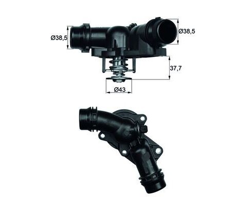 TERMOSTAT BMW M52 M54 E36 E38 E39 E46 E60 E65 E83 E53 Z3 Z4 E85