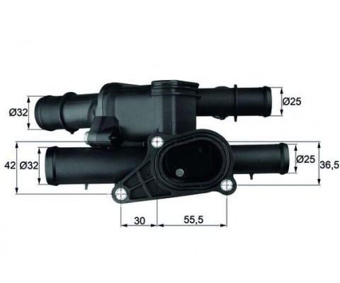 TERMOSTAT KOMPLE BORA-GOLF IV-A3 1.9-2.3 99-06 MANUEL 105C