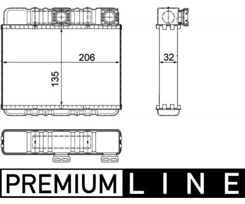 KALORIFER RADYATORU BMW E46 98 05 E83 06 11 PREMIUM LINE