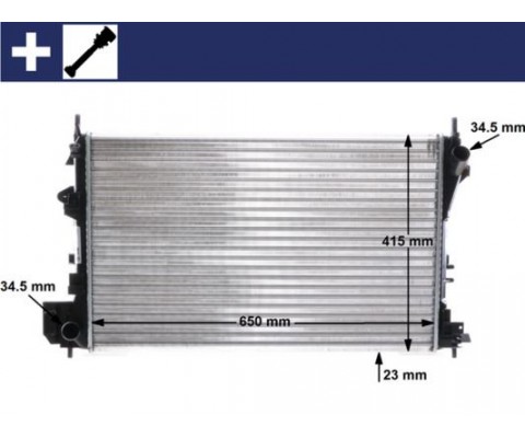 RADYATÖR VECTRA C-SIGNUM 1.6-1.8 16V 02 AC KLİMASIZ MEK 650x405x23 8MK376771201