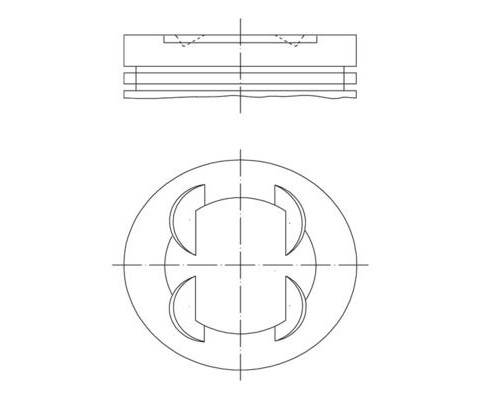 PISTON SEGMAN 86.4 mm BMW S50 B32 E36 M3 3.2