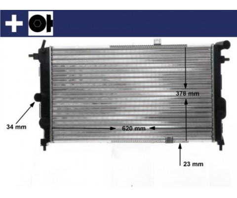 RADYATÖR VECTRA A 90-95 CALIBRA A 94-97 AC KLİMASIZ OTOM 618x375x28