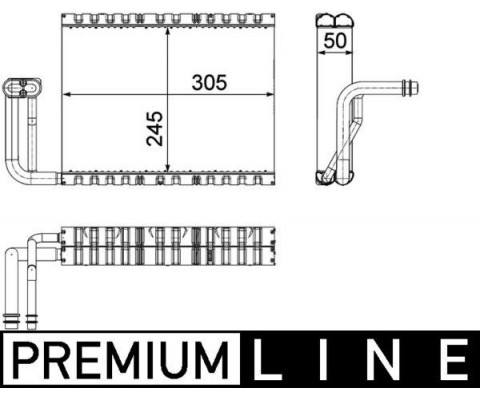 EVAPORATOR BMW F10 F11 F12 F13 F06 F07 F01 N47 PREMIUM LINE