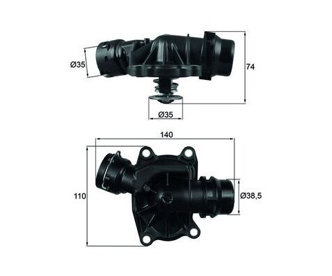 TERMOSTAT BMW M57 D25 D30 E53 E46 E39 E38 306D1 RANGE ROVER 3 VOGUE L322