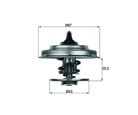 TERMOSTAT 87 C MERCEDES M102 M103 OM615 OM904 W201 W202 W124 W210 W140 . AXOR 1838