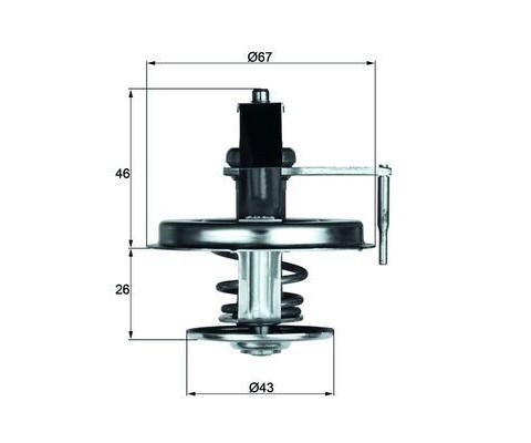 TERMOSTAT 84 C MERCEDES S-CLASS M116 M117 W126 C126