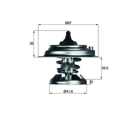 TERMOSTAT 75 C MERCEDES OM601 OM602 OM603 W124 W202 W210 W461