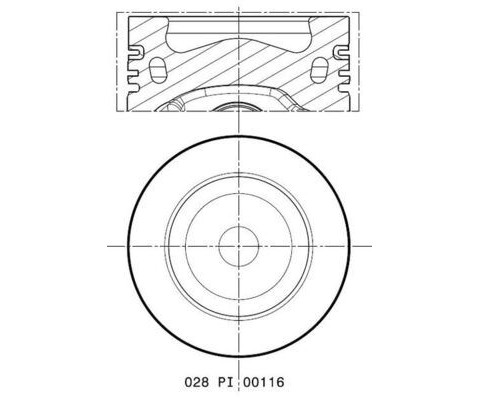 PISTON SEGMAN 81.50MM 0.50 AMAROK CADDY III-IV GOLF VI 2.0 TDI 05- CKUB CFHC CBBB CBDC CLCA