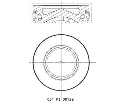 PISTON SEGMAN 84.50mm BMW N47 D16 F20 MINI R55 R56 R57 R60 R61