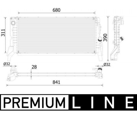 MOTOR SU RADYATORU BMW F45 F46 F48 F39 MINI F56 F54 F57 PREMIUM LINE