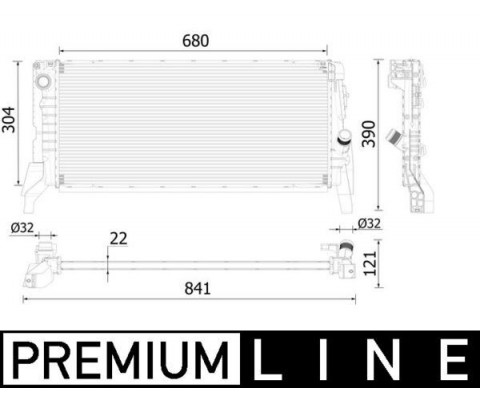 MOTOR SU RADYATORU BMW B37 F45 F46 F48 MINI F56 F55 F57 F60 PREMIUM LINE