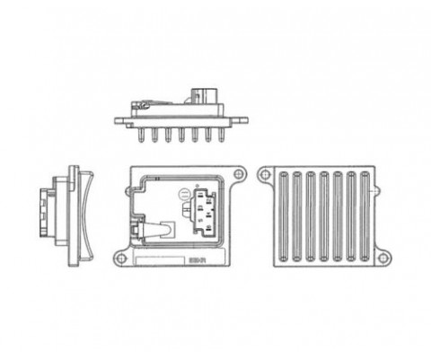 KLIMA FAN REGULATORU MERCEDES W203 CL203 W220 W221 W163