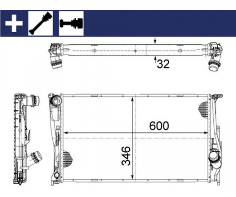 MOTOR SU RADYATORU BMW N47 N57 M57 E81 E82 E87 E88 E90 E92 E93 E84 MEKANIK SANZ