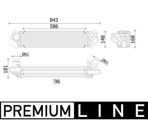 TURBOSARJ RADYATORU BMW F40 F45 F46 F48 F39 MINI F54 F55 F56 F57 F60 PREMIUM LINE