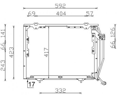 KLIMA RADYATORU MERCEDES W202 S202 W210