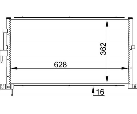 KLIMA RADYATORU YB - XB AJ-V6 X-TYPE I X400 2002 2009