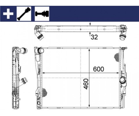 MOTOR SU RADYATORU MEKANIK SANZ. PREMIUM LINE BMW E81 E82 E87 E88 E90 E91 E92 E93 X1 E84 Z4 E89