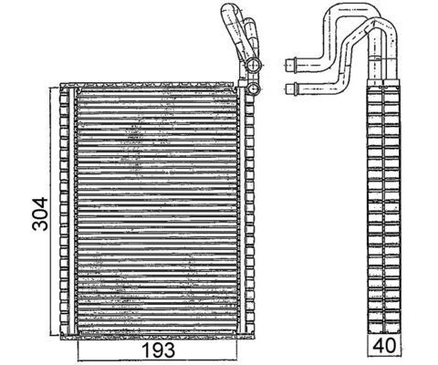 EVAPORATOR BMW E70 E71 E72 F15 F16