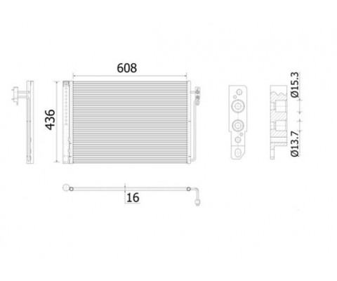 KLIMA RADYATORU 306D1 M62 B44 RANGE ROVER 3 VOGUE L322 02 15