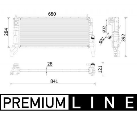 MOTOR SU RADYATORU BMW F45 F48 MINI F54 F56 F60 PREMIUM LINE